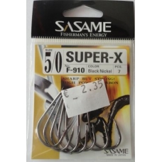 Anzois Sasame Super-X Nº5/0 F-910 Black Nickel
